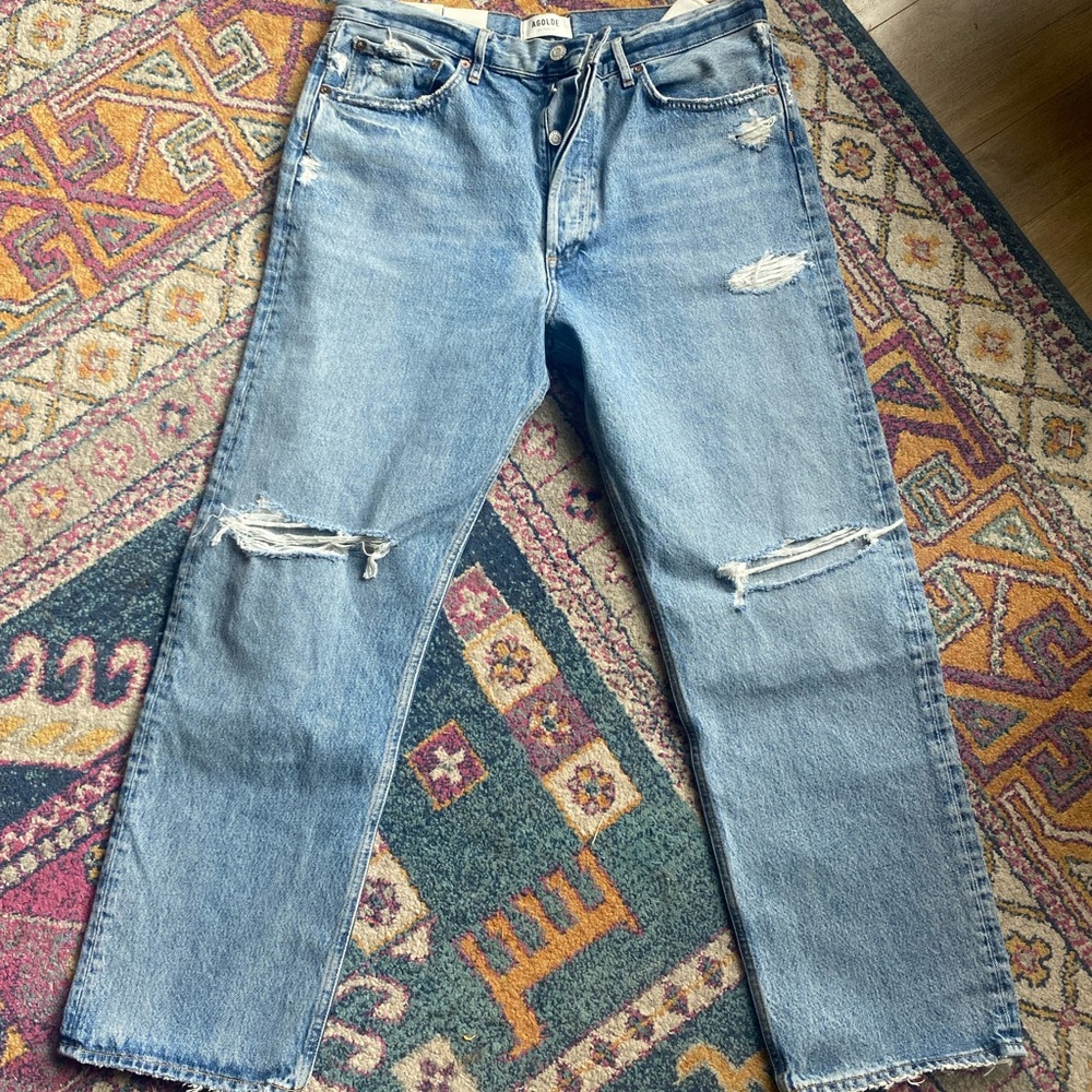 NWT Agolde 90’s mid rise loose fit jeans